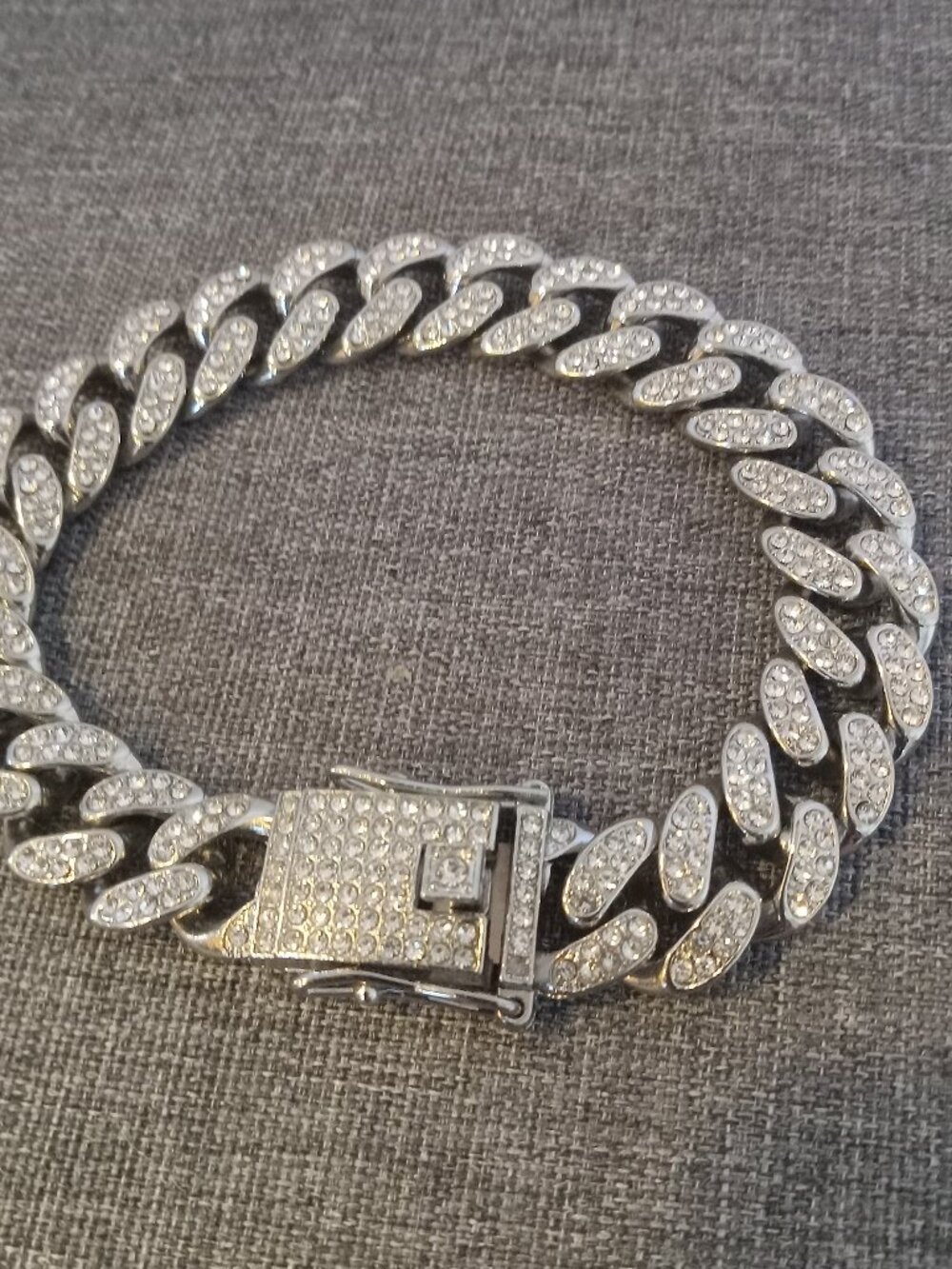 Cuban Link Rhinestone Bracelet